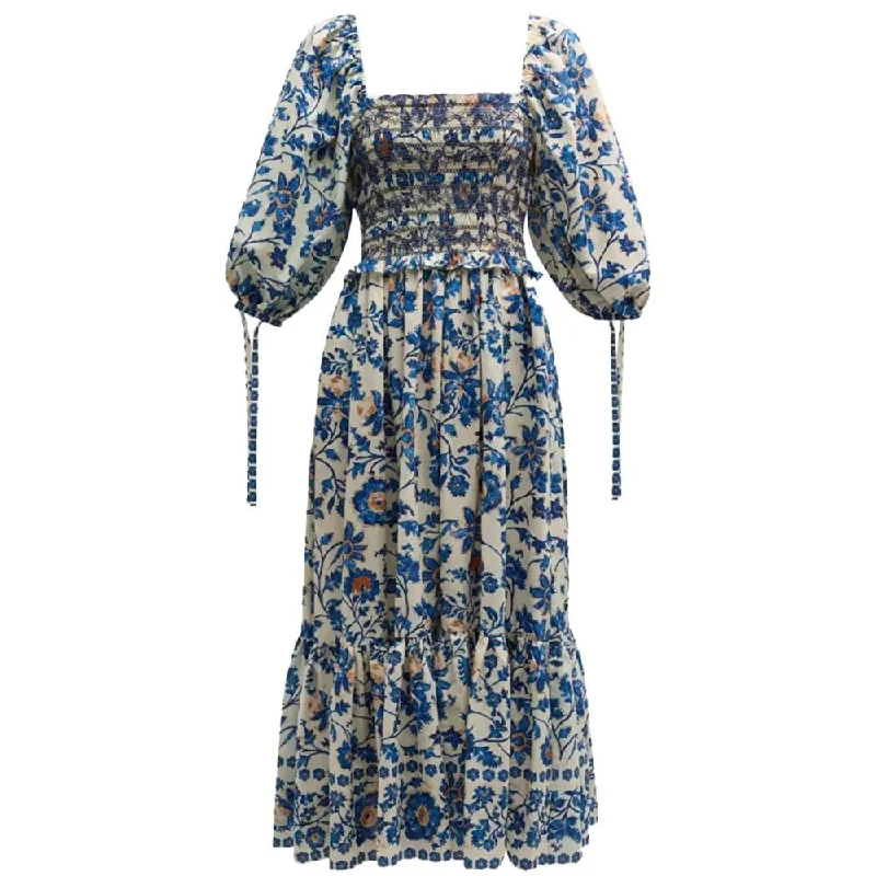 Cara Cara Women's Jazzy Botanical-Print Voile Midi Dress