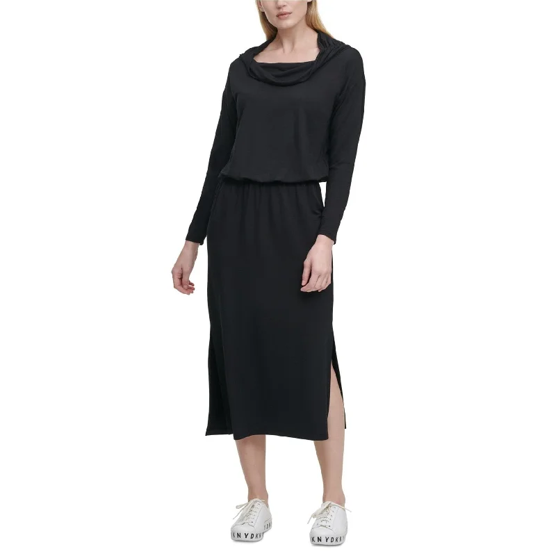 Dkny Womens Cowlneck Midi Dress