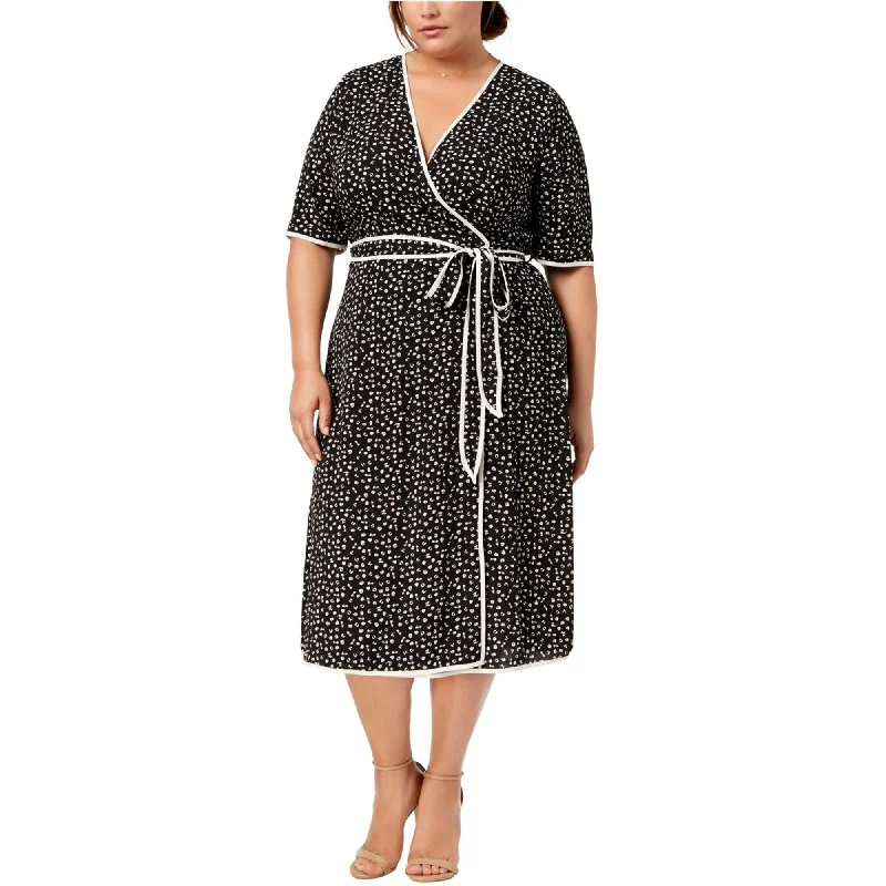 Fox & Royal Womens Contrast Trim Midi Dress