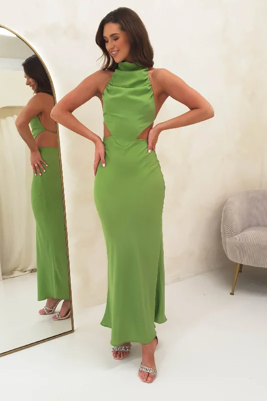 Ivy Bodycon Maxi Dress | Lime