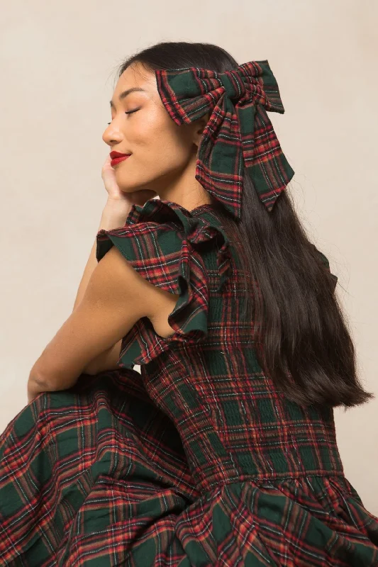 Ivy City x Kaxi Hattie Holiday Plaid Midi Bow