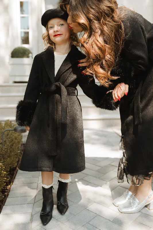 Mini Pookie Coat in Black