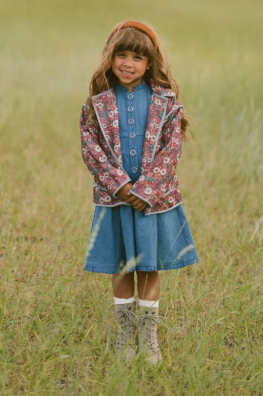 Mini Raquel Quilted Jacket in Floral