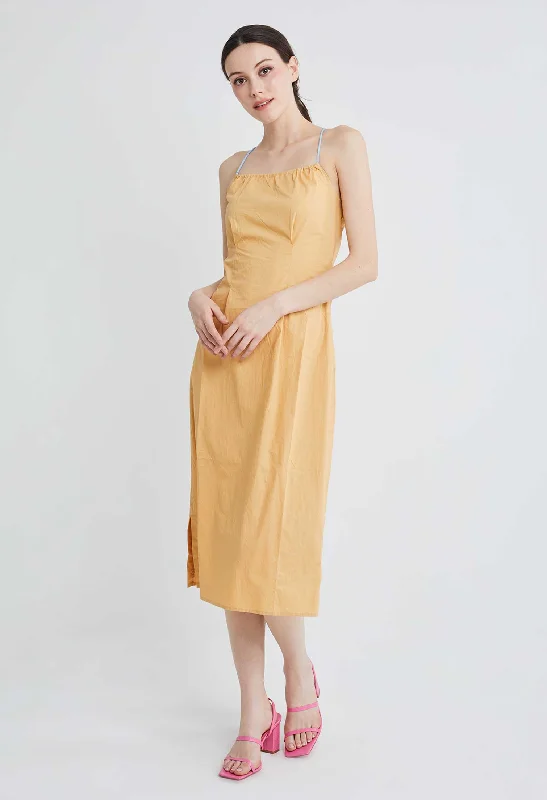 Multi Tie Stop-Notch Slip Dress