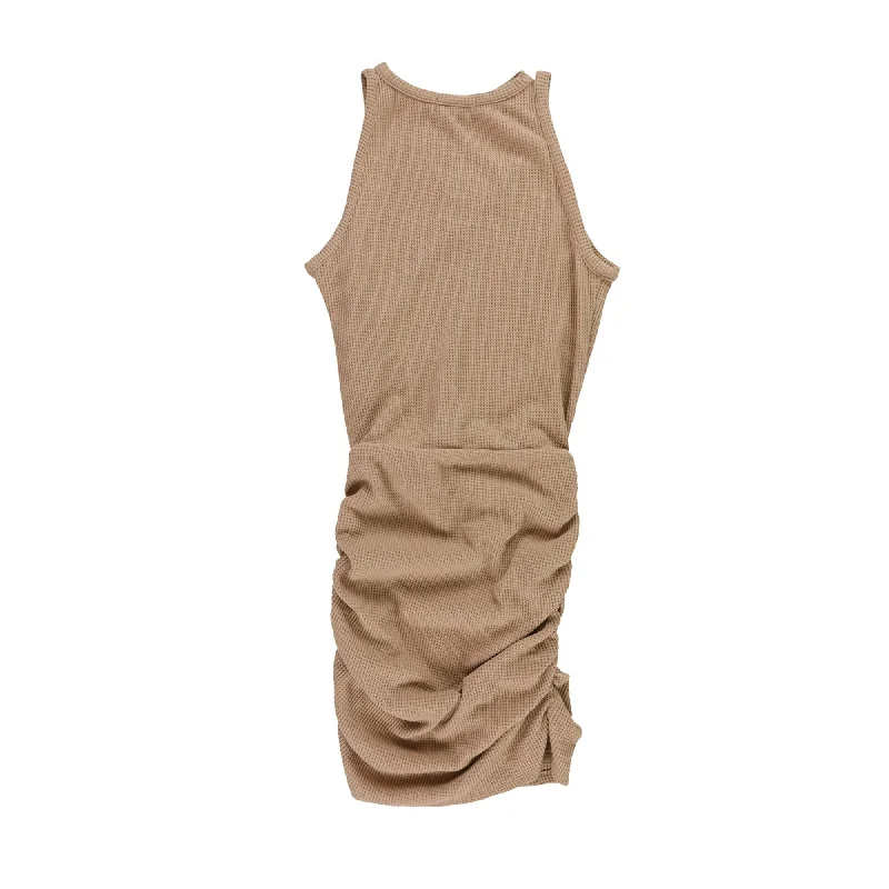 n:philanthropy Womens Charley Mini Tank Dress, Brown, Small