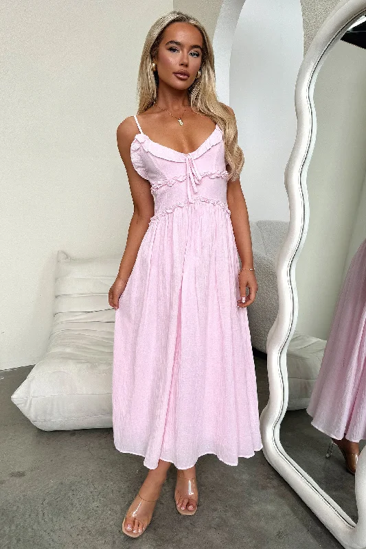 Nicola Dress - Baby Pink