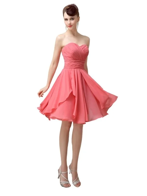 Sweetheart Short A-Line Bridesmaid Dresses