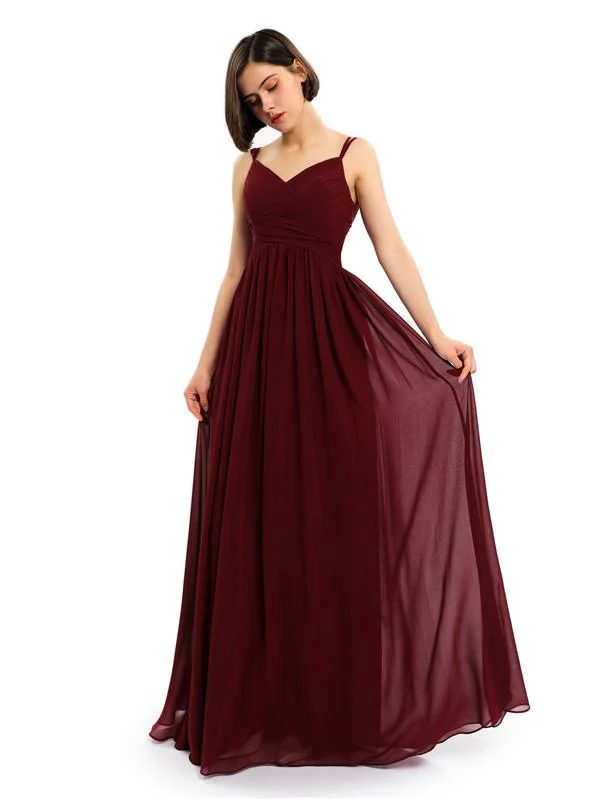 A-line Chiffon Custom Elegant Bridesmaid Dresses