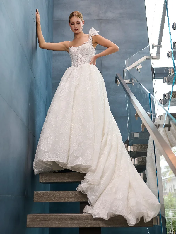 Lace Sleeveless Bridal Ball Gown by Adrianna Papell 31326